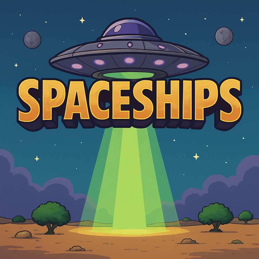 Cartel del juego Spaceships — tragaperras social LunaSol